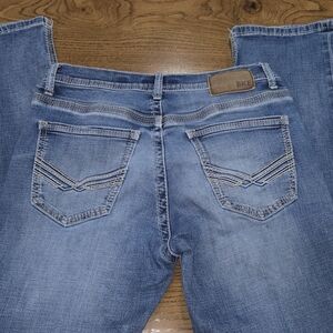 BKE Men's Faded Blue Bootcut Jeans